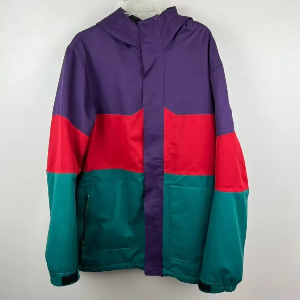 Vintage Mens' 90s Retro Aperture Waterproof Color Block Jacket Size L